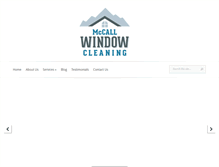 Tablet Screenshot of mccallwindowcleaning.com
